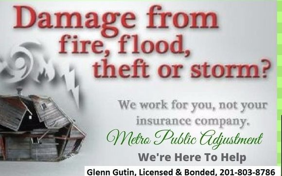 FREE Property Inspection & Policy Review by Glenn Gutin Public Insurance Claims Adjuster
