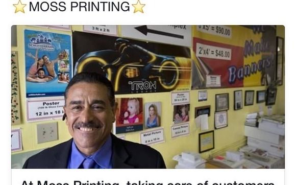 Printing by Moss Printing