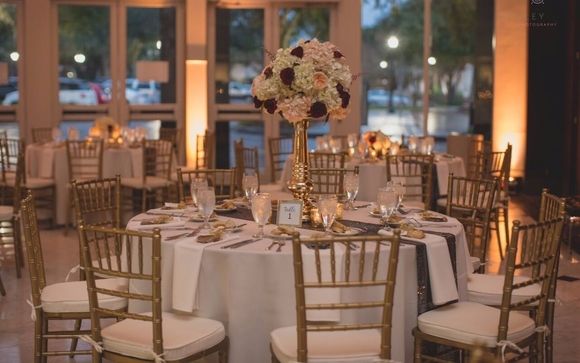 Gold Chiavari chairs by Orlando Wedding & Party Rentals