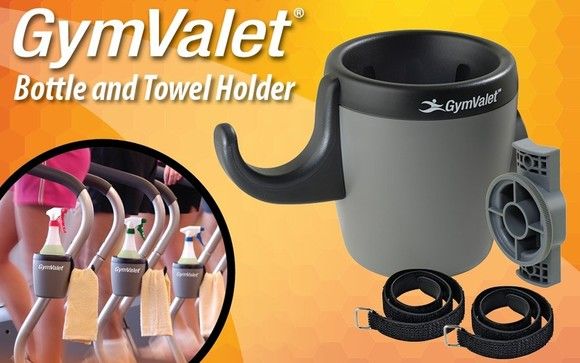 GymValet - Convenient Bottle and Towel Holder by GymValet