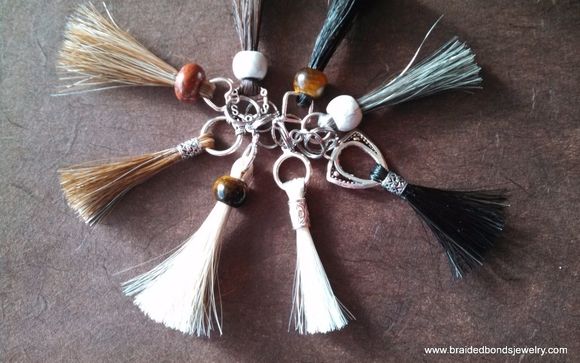 Horsehair Tassel/Zipper-Pulls by Braided Bonds Horsehair Jewelry