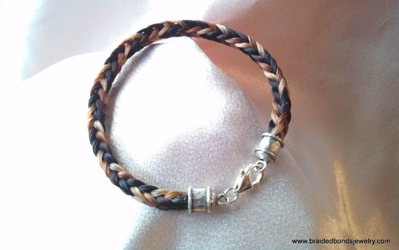 Men's Horsehair Wristband by Braided Bonds Horsehair Jewelry