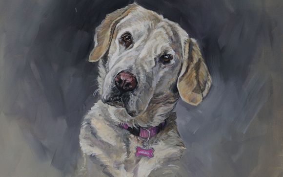 Portrait Painting From a Photograph by Christine Montague