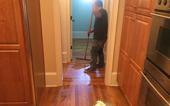 Wood Floor Cleaning Rejuvenating Screening By Double N Services In
