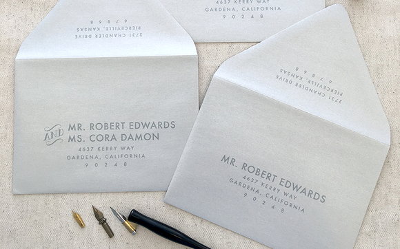 Envelope Guest Addressing | Various Font Options Available | Set of 25 ...