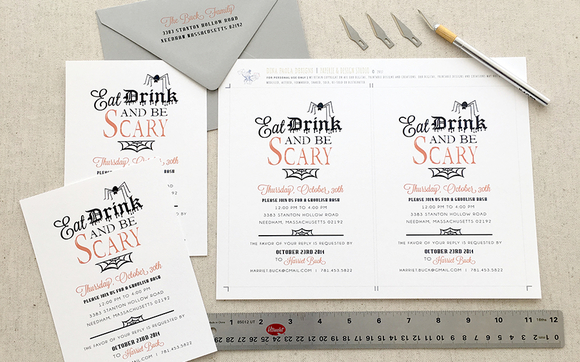 Eat, Drink and Be Scary Party Invitation | 5