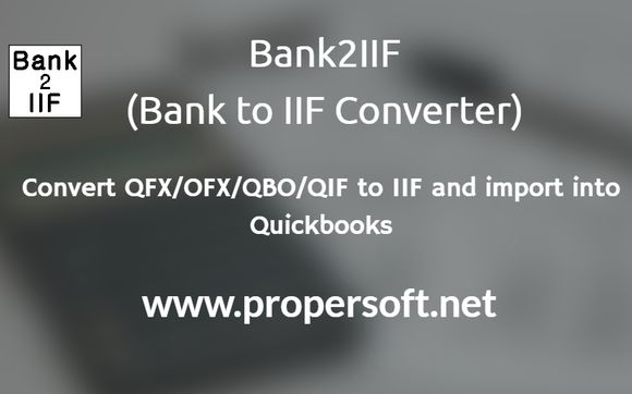Bank2PDF (QFX/OFX/QBO/QIF to PDF Converter) by ProperSoft Inc. in ...