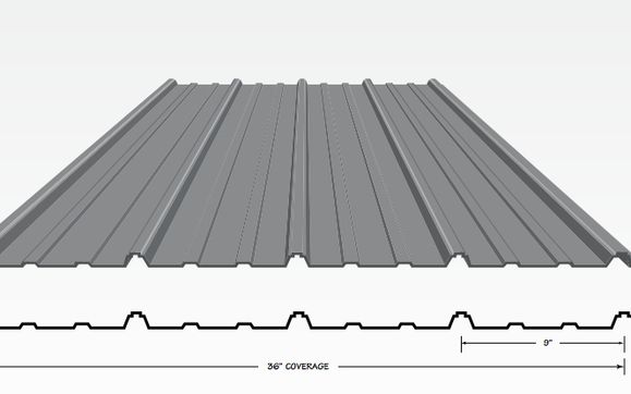Exposed Fastener Rib Panel  by RCA Metal Supply