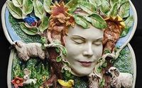 Ceramic sculpture, portrait masks, photography by Jillian Barber Studio