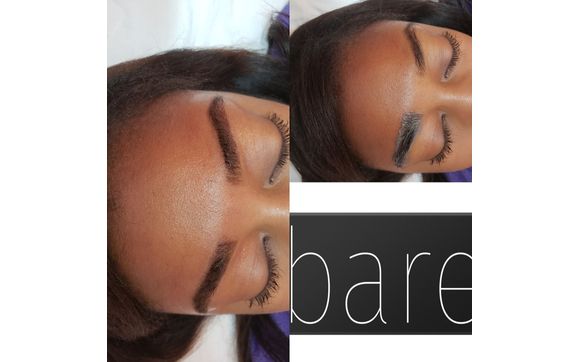 Eyebrow shaping and tinting by Bare Hair Removal Specialists llc