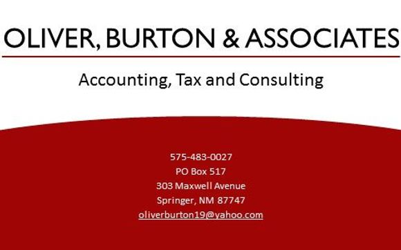 Tax Preparation Service by Oliver Burton and Associates