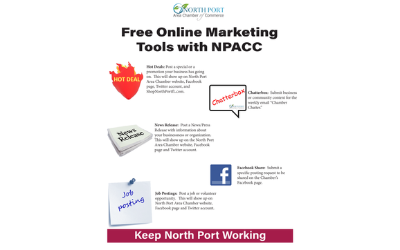 Free Online Marketing Tools with Membership by North Port Area Chamber-Commerce
