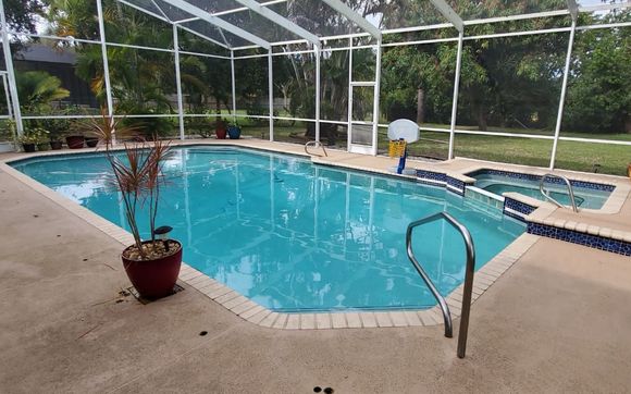 Residential pool cleaning service by Just Pools Of Brevard LLC in