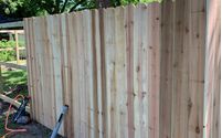Common wooden privacy by Fences Buy The Foot