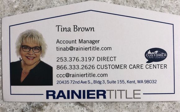 Free Home Valuations by Rainier Title & Escrow