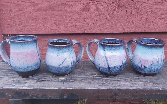 Hand Made Pottery Mugs by Esther Drone Pottery