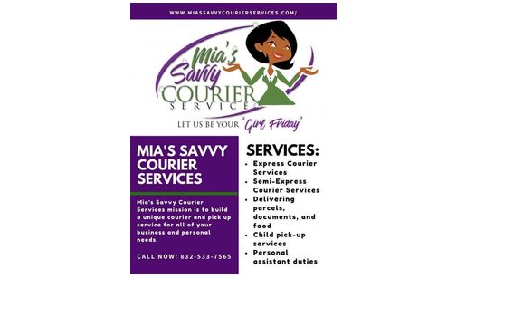 Courier and Personal Assistant needs by Mia’s Savvy Courier Service