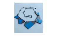 Handcrafted sterling silver and copper enameled jewelry by Starland by Hand Jewelry