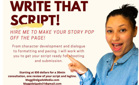 Scriptwriting-flyer by PinkLeo Productions in New York, NY - Alignable