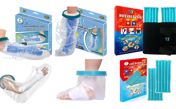 Waterproof Cast Cover and Bandages Protector and  Multiple Purposes Cold/Heat Therapy by YT Medical Group