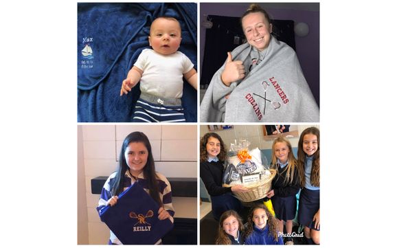 Custom blankets by Jersey boy boutique embroidery 