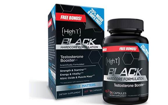 High T Black Hardcore Formulation Caffeine Free Testosterone Booster