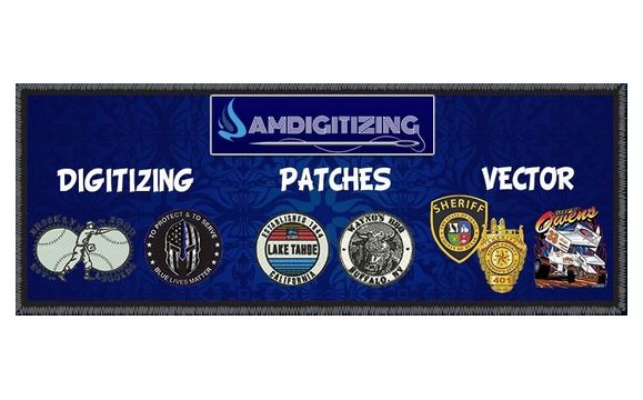 Embroidery digitizingvector and patches by amdigitizing in houston tx