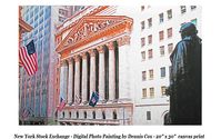 New York Stock Exchange Digital Photo Painting by Dennis Cox - Photo Explorer