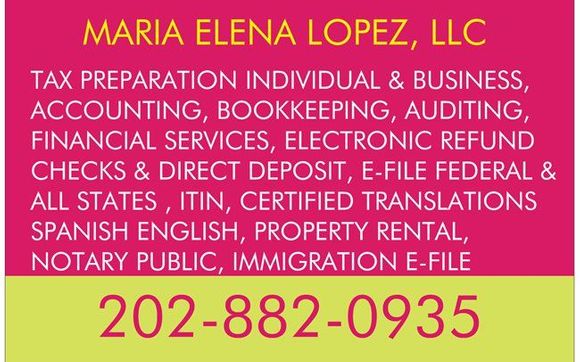 TAX SERVICE by Maria Elena Lopez LLC