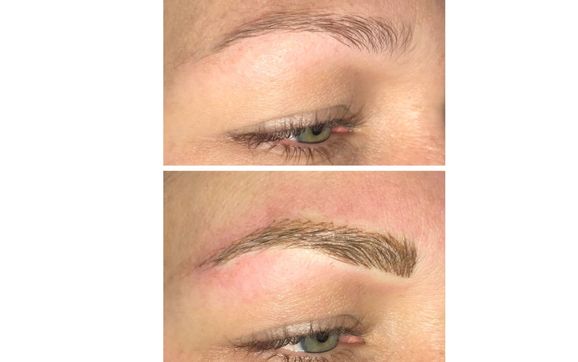 Machine Hair Stroke Brows by Beauty Marks By Jaime