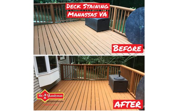 Deck Staining - Manassas VA by Mr. Handyman in Manassas ...