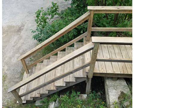 Deck pressure washing by Keith's Cleaning Service