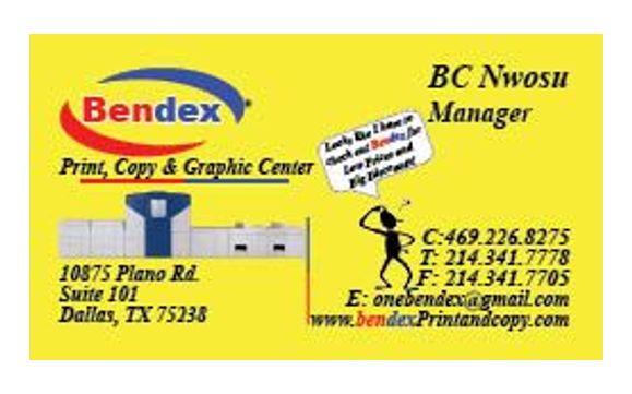 PRINT, COPY & GRAPHIC DESIGN SERVICES by Bendex Inc
