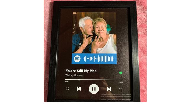 Custom song art with scannable code  by Keepsakes of SOMD