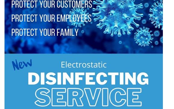 Covid 19 disinfectant cleaning with electrostatic sprayer  by All County Cleaning