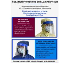 ** Face Shields - Great Price - $1.25 CDN ** by Dorplex Logistics