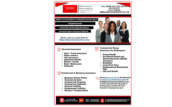 Business Insurance; Liability, Surety Bonds, Workers Comp