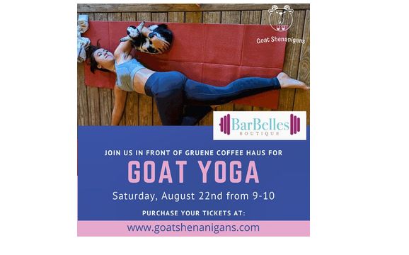 Baby Goat Yoga Anyone by BarBelles Boutique in New Braunfels TX