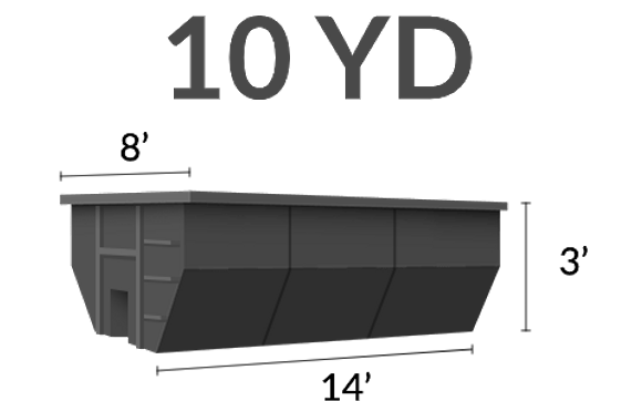 10 Yard Dumpster Rental by CTX Dumpsters