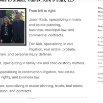 Litigation by Stokes, Hamer, Kirk & Eads, LLP
