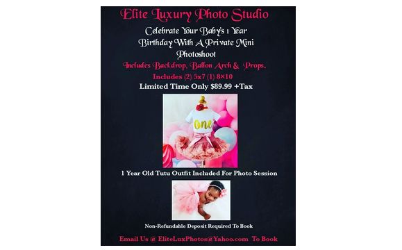 We offer Private Mini Shoots by Elite Celebrations Banquet Hall