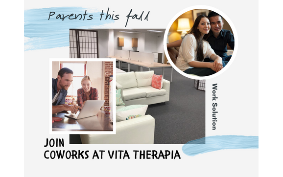 Flexible Office Solutions for Parents and Couples by CoWorks @ Vita Therapia