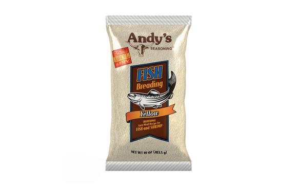 Yellow Fish Breading - 10 oz by Andy's Seasoning, Inc.