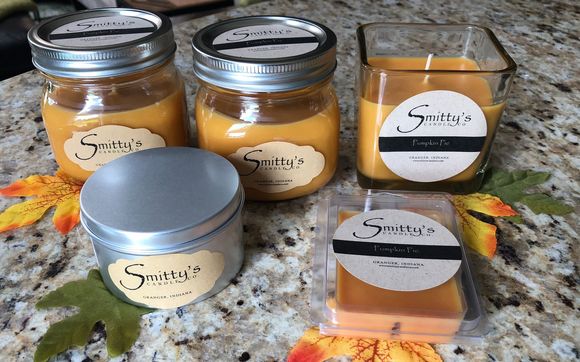 Home-poured Candles (16 oz., 8 oz., and melts) by Smitty’s Candle Co.
