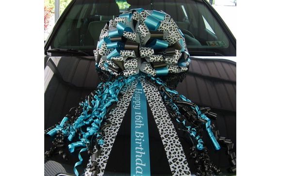 Giant Car Bow - Sandra Iljon Ribbon and Giftwrap Specialists