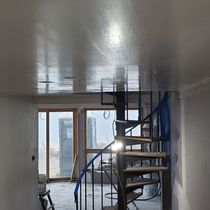 The services we provide are plastering and blueboard hanging. by Argentino Plastering