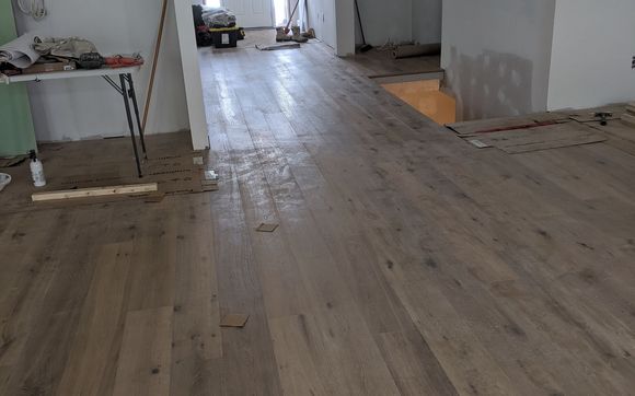 Hardwoord Floor Installation by SodaPop Construction Corp.