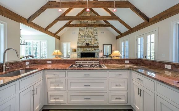 Custom Kitchen Cabinetry and Beams by RSS Construction Services