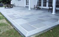 Blue stone pattern true blue derma finish  by Dylas construction  masonry concrete construction