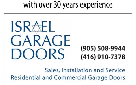 Experts in the Garage Door Industry by Israel Garage Doors
